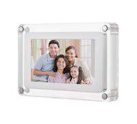 5In Acrylic Digital Photo Frame Digital Picture Frame Photo/Music/Video Player Auto Rotation 8GB Memory Battery Gift for Friend Clearer