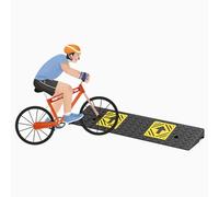 5in Driveway Curb Ramp, Portable Wheelchair Ramp, Plastic Threshold Ramps For Sidewalk Lawn Mower Cars Wheelchairs Pet Mobility(100x30x13cm/39.37x11.81x5.12in)