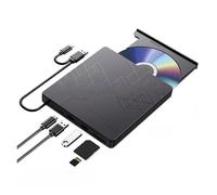 5in1 External Blu-ray Drive Portable Optical Drives DVD CD Burner Player Reader For Laptop PC Space Saving
