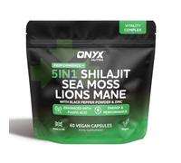 5in1 Shilajit Capsules 16,000mg with Irish Sea Moss & Lion's Mane Complex
