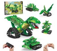 5in1 STEM Dinosaur Toy for 6-12 Year Old Boys Girls Robot Building Set with APP & 2.4GHz Remote Control Science Programmable Building Block Robotics Kit, Birthday Gifts for Ages 6 7 8 9 10 11 12+ Kids