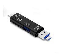 5in1 Type C USB 3.0 SD Memory Card Reader, High-speed data transfer Micro SD to USB OTG Adapter, Portable card reader adapter, Plug and play card reader, Compatible-PC/laptop-smart phones