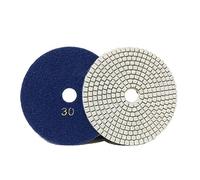 5Inch/125mm Polishing Pad Flexible Grinding Discs Granite Marble Concrete 30/50/100/150/500/800/1000/1500/2000/3000 Grit(Grit 30)