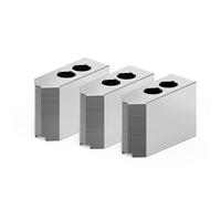 5inch Hydraulic Chuck Soft Raw, Raised Top Jaws for 3-Jaw Power Chucks, for CNC Workshops Machining and Metalworking(60mm)