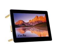 5inch IPS Touch Screen Display for Raspberry Pi, DSI Interface, 800×480 Resolution, Capacitive Touch Panel, Supports Raspberry Pi OS/Ubuntu/Kali / WIN10 IoT and Retropie, up to 5-points Touch