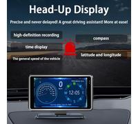 5Inch Large Screen HD Dash Cam with HUD Head Up Display and Smartphone Connectivity Compatible with Most Car Models on the Market (with 32GTF card)