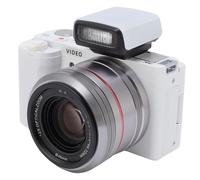 5K 64MP Digital Camera for Photography, 12x Optical Zoom Vlogging Cameras with 3.2 Inch Flip Screen and Flash, Compact Travel Camera for Teens (White)