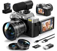 5K&64MP Digital Camera for Photography & Video，Silver