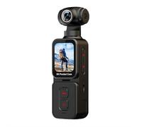 5k Action Camera, Portable Handheld Pocket Vlogging Camera With 6-axis Stabilization,270° Rotating Lens, 1.69" Hd Screen, Face Track, Wi-fi, 1000mah Rechargeable for Cycling Outdoor Sports Travel
