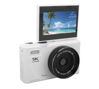 5K Digital Camera 75MP Autofocus with WiFi and 18X Zoom, Anti-Shake Vlogging Camera for Travel, Teens, Beginners, 3 Inch Screen, Rechargeable Battery Included (128G)