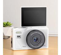 5K Digital Camera 75MP with WiFi & 18X Zoom, Autofocus Vlogging Camera for Beginners, Compact Travel Camera with Smile Detection, 3 Screen & 128GB Card Included (64G)