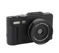 5K Digital Camera for Photography, 75MP UHD Camara Fotograficas with 18X Digital Zoom, 3" 180° Flip Screen, Portable Vlogging Cameras (Black)