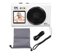 5K Digital Camera for Photography, 80MP UHD 18X Zoom Autofocus Vlogging Camera for YouTube with 2.8in and 1.5in UHD Screen, Compact Video WiFi Cameras with Flash (64GB)