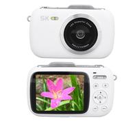 5K Digital Camera for Photography, 80MP Video Camera with 18X Digital Zoom, 2.8 Inch IPS Screen, Compact Camera with Fill Light for Travel Vacation Camping (White)