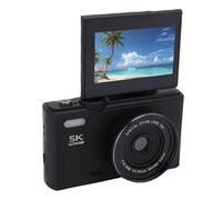 5K Digital Camera for Photography and Video, Autofocus 75MP Vlogging Camera for YouTube with 3 Flip Screen 18X Zoom, Compact Travel Cameras with Flash, Anti-Shake (64G)