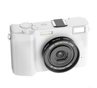 5K Digital Camera, WiFi Auto Focus Vlogging Video Camera, 6-axis Anti-shake 3.0 Screen Fill Light, 18X Digital Zoom Camera, UV Filter (White)
