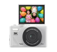 5K HD & 75MP Digital Camera 18X Digital Zoom - WiFi Vlogging Camera for Photography & Video, Autofocus, 3 Inch Screen, 128GB(Not included), 1150mAh