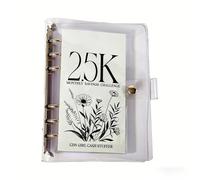5k Money Savings Challenge Binder | Cash Stuffing Book | 12 Month Savings Tracker with 2.5k/10k Options