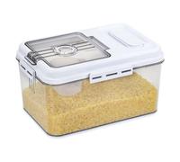 5Kg Airtight Rice Storage Bin With Measuring Cup Bpa Free Stackable Container For Dry Food Pet Food Bulk Storage