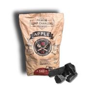 5kg Apple Wood Lumpwood Charcoal by Globaltic - Restaurant-Grade Charcoal for BBQ, Smoking & Grilling - High Heat, Low Ash for BBQ's Smokers