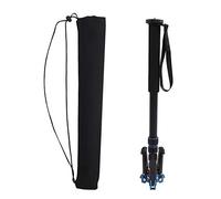 5KG Heavy - Duty Telescopic Aluminum Alloy Monopod Tripod, Portable Camera Monopod with Tripod Stand Base, 45-165cm Extendable, 1/4" & 3/8" Screws, 360° Rotation for DSLR,