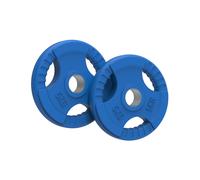 Olympic Weight Plates, 125kg - 25kg - Solid Colour Rubber Tri-Grip, Powerlifting & Bodybuilding Weights - Home Gym Equipment for Strength Training & Workouts by Body Revolution