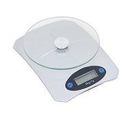 5kg Postage Postal Weighing Scale for Small Shipping Parcels & Letters, Digital Electronic Kitchen Scales - with Removable Glass Platform, LCD Display, Maximum Weight, Tare Function, Auto Switch Off