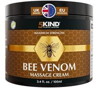5kind Bee Venom Cream UK Maximum Strength 100ml - Bee Venom Comprehensive Cream - Naturally Massage Joints & Muscles, Lower Back, Knee,
