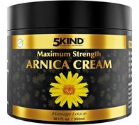 5kind Extra Strong Arnica Cream Massage Lotion 300ml- Fast Acting Arnica Cream for Bruising & Swelling- Intensive Arnica Montana Extract Bruise Cream