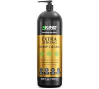 5kind Extra Strong Hemp Cream 1000ml - High Strength Hemp Oil and Arinca Cream for Massaging Joints & Muscles, Lower Back, Feet, Knees, Neck & Shoulders - Infused with Natural Oils & Extracts