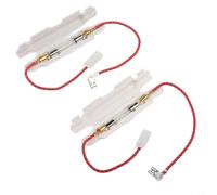 5KV High Voltage Fuse Holder for Microwave Ovens - 0.65A to 0.9A Rated Current, Ceramic Body, 2-Pack, White Fuse Accessories for Industrial & Appli(5KV0.9A)