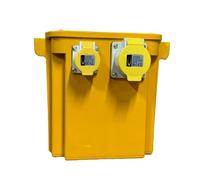 5kVA Continuous Site Transformer 110V, 5000VA Continuous Rated, Two 16 Amps and One 32 Amp Outlets, 13 Amp UK Plug for Construction and Job Sites