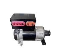 5KW-10KW Belt-Driven High Power Generator (Copper Coil, 220V/380V AC, Single/Three Phase) - Portable Gas/Diesel Engine Power Supply & Home Backup Generator(220V/380V dual-use,7KW)