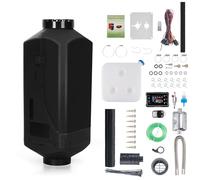 5KW 12V All-in-One Diesel Air Heater, Parking Heating w/LCD Switch Monitor Display, Remote Control, 10L Tank, Muffler, Fast Heating Defrosting Defogger Car Heater for Trucks, Trailer, Vans, RV, Boat