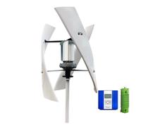 5KW 24V 48V Vertical Axis Low-Speed Wind Turbine With Energy And Low Noise For Household Use Horizontal Rotation With High Efficiency for Home, Farm, RVs, Boats(MPPT Hybrid Control,48V_5000W)