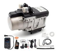 5KW 24V Hydronic Coolant Heater, with Remote Control, Liquid Fuel Heater, Diesel Water Heater, Temperature Control, Timed, for Boat, Caravan, Bus, Motorhome (Remote 700 Meters)