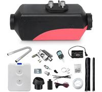 5KW / 8KW 12V Diesel Air Heater with LCD, Remote Control, Fuel Tank - Portable Night Parking Diesel Heater for Truck, Boat, Motorhome, Camping, Warehouse Heating (Colour A, 8KW)