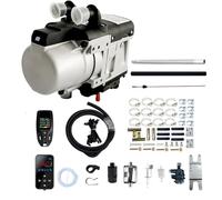 5KW Hydronic Coolant Heater 12V 24V, Diesel Water Parking Heater with Remote Control for RV Truck Boat Bus, Liquid Fuel Engine Preheater LCD Switch Complete Kit(12V)