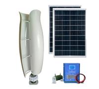 5KW Vertical Axis Wind Turbine Kit, 48V Low Start Wind Speed, Hybrid Wind and Solar Power System with Controller and Solar Panel, for Sustainable Energy Solutions