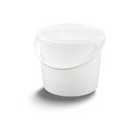 (5L, 1) Plastic Bucket Pail + Handle + Lid - Food Grade BPA Free Multi-use Fermentation Feed Dry Wet Food Liquids Chemicals Hydroponics Storage Container