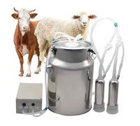 5L/10L/14L Automatic Portable Pulse Breast Pump, Electric Cow/Goat Milking Machine Kit, Vacuum Cow Sheep Goat Milker for Home Small Scalefarm 14L Plugged-in sheep
