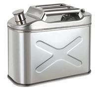 5L/10L/15L/20L Fuel Gasoline Petrol Diesel Gas Cans Tank Container Backup, 201 Stainless Steel Jerry Can for Motorcycle Automobiles Lawn Mower Boating Camping,10L