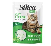 5L 12 Pack Aloe Vera FabFinds Silica Max Cat Litter Crystals Non-Clumping, Long Lasting Litter with Aloe Vera Scent Dust Free