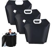 5L 3Pcs Ice Bath Bags,Reusable Bathtub Freezer Water Bag,Portable Ice Barrel Cold Therapy,Large Capacity Ice Baths at Home,Cold Plunge Tub Accessories for Muscle Recovery