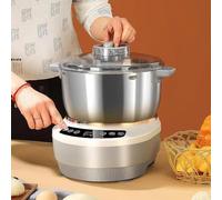 5L/7L Dough Mixer Machine Electric Dough Maker, Microcomputer Timing & Touch Controls, 201 Stainless Steel Flour Kneading Machine, for Pizza Bread Bakeries Home Kitchens, Easy to Clean 7L