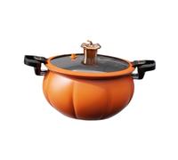 5L/8L Micro Pressure Pot Non Stick With Lid Pumpkin Shaped Soup Cooking Saucepan For Food Tea Noodles Milk Cookware For Stews, Roasting, Bread Baking(8L)