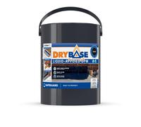 (5L, Black) Drybase Liquid Damp Proof Membrane (DPM) - Damp Proof Paint for Interior Walls and Floors. Waterproof Paint.