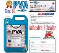 5L Bond It Pva Adhesive & Sealer Primer Glue Bonding Agent Plaster Purpose 5Ltre