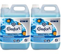 5L Comfort Professional Fabric Softener, Fragrances - Lily & Rice Flower, Pure, Blue Skies (2x, Blue Skies)