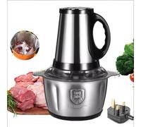 5L Electric Meat Grinder Mincer Food Chopper Processor Blender Mixer VOGREX Silver One Size